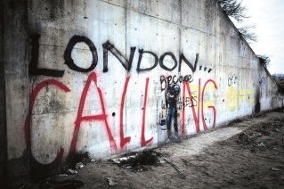 Jungle graffiti reading London Calling